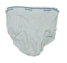 Fruit of the Loom White Briefs Men Medium 5 Pack 100 Cotton New