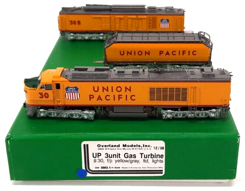 Overland Models OMI-2863.1 N Scale UP 3unit Gas Turbine #30 Tested - Picture 1 of 24