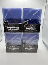 BCW 3X4 Thick Card Toploaders 4 Packs of 10 for up to 108pt Cards, 40 Total