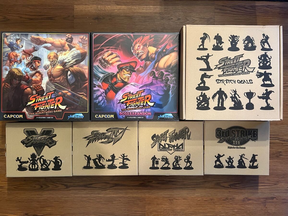 New Street Fighter Miniatures Game + Expansions + Extras New Street Fighter Miniatures Game + Expansions + Extras