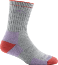 Darn Tough 1929 Light Gray Hiker Micro Crew Coolmax Midweight Sock Womens S M L