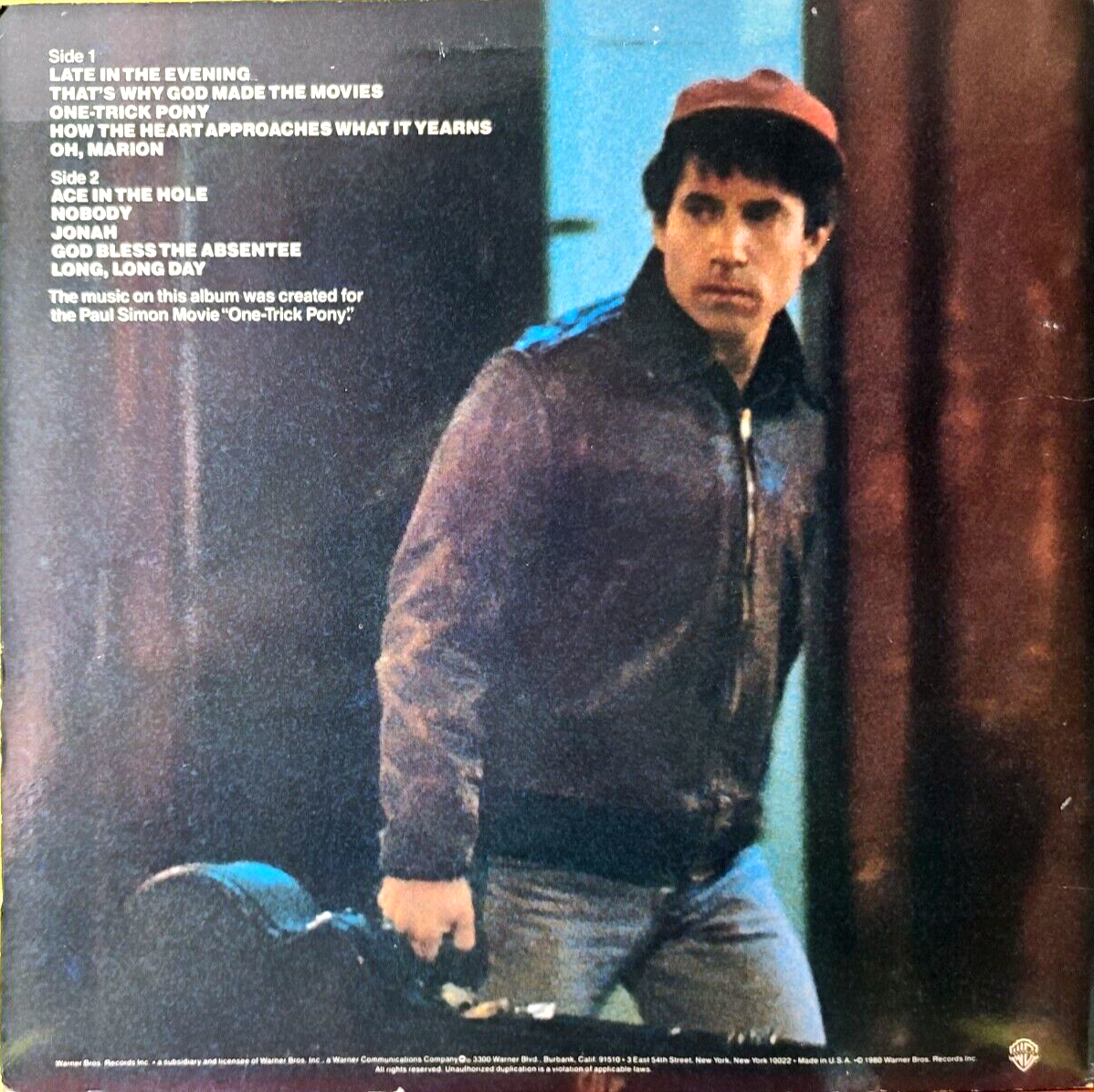 Paul Simon “One Trick Pony” LP 1980 Warner Bros HS 3472 (VINYL NM JACKET EX)