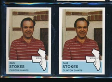 Lot (2) 1982 Fritsch #27 Gus Stokes Midwest League Stars of Tomorrow (HN1)