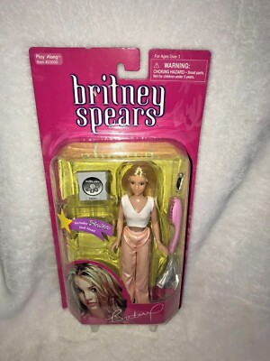 New VTG 2001 Play Along Britney Spears White Top Light Pink