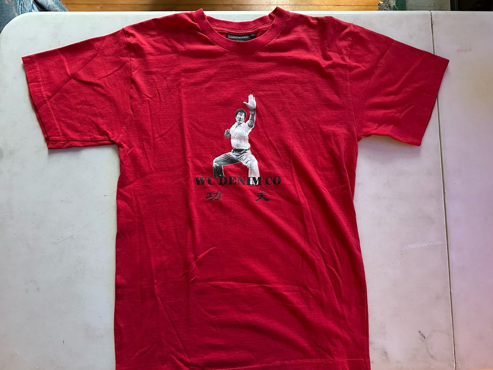 FILA RARA camicia vintage Wu Wear Wu Tang 36 camere L RZA Methodman Ol Dirty Rap anni 90 Y2K