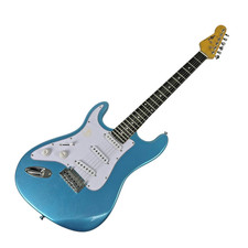 BWARE LA Select Linkshänder-E-Gitarre von Gear4music, Blue Metallic