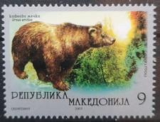 Nordmazedonien 2003 Braunbär Mi 281** (1172)