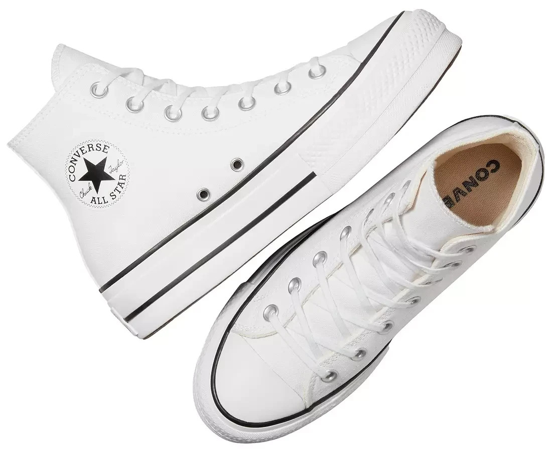 Size 8.5 Women, UK6.5 ,EUR 39.5 Converse Chuck Taylor All Star High White Black