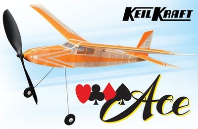 Keil Kraft KK2020 Ace Flugzeug 30 Zoll Spannweite Gummiband angetrieben Balsaholz K