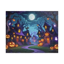 Spooky Halloween Jigsaw Puzzle, 110Pcs Puzzles for all Ages, Perfect Puzzle Gift