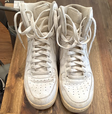 Nike Air Force 1 Mens White Leather High Top ...