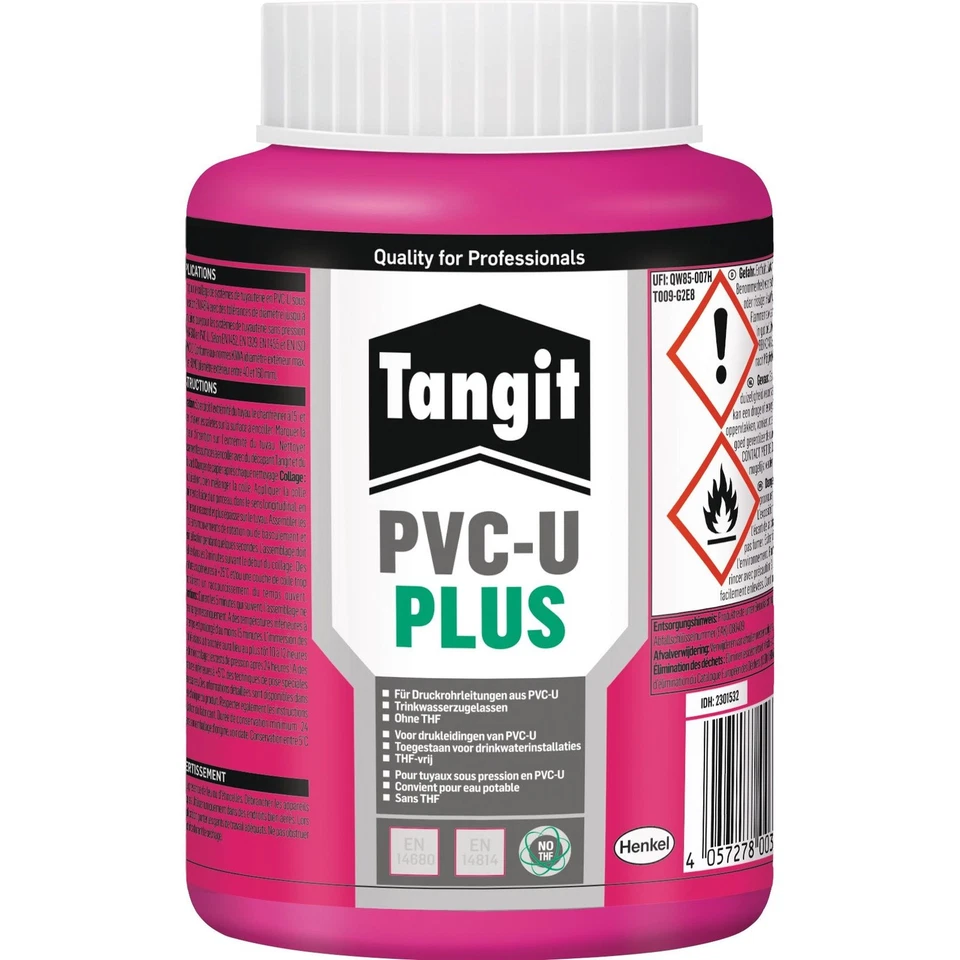 HENKEL AG & CO. KGAA ABT. A. A. G KAM HW Spezialkleber PVC-U PLUS Inh.500g Dose TANGIT Baukleber Kleber Kraftkleber