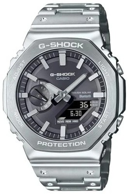 Casio G-Shock GMB2100SD-1A Full Metal Bluetooth Tough Solar Men Watch Silver