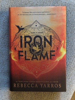 Iron Flame (Special Edition) by Rebecca Yarros (Hardcover) sprayed black edges