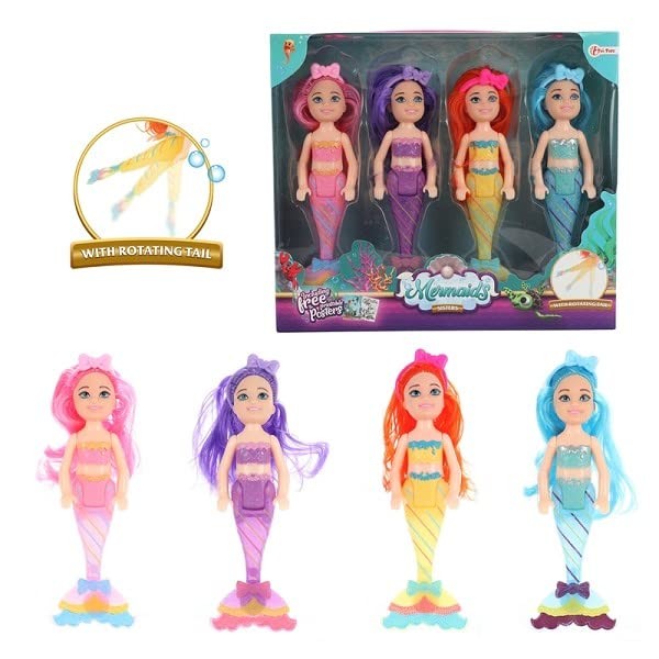Mermaid 05878A S Set with 4 dolls 15 cm sisters No aplica Dolls - Accessories 4090₽