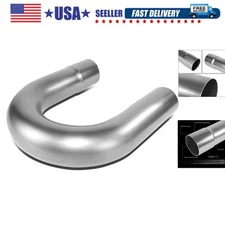 180 Degree U-Bend DIY Custom Mandrel Exhaust Tubing,2.5" OD,Universal Fit,Mil...