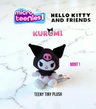 Micro Teenies Sanrio Hello Kitty & Friends Kuromi Tiny 3" Plush 2024- Mint !
