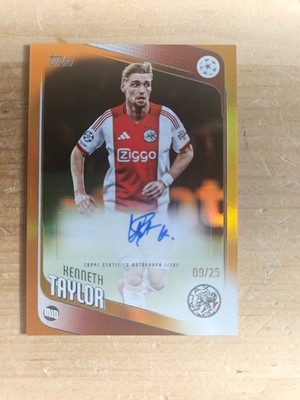 Kenneth Taylor Auto /25 2025-26 Topps UCC Flagship #BA-KT Ajax | eBay