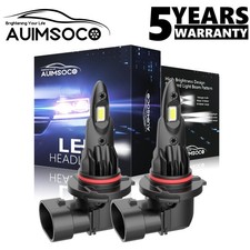 For Cadillac ATS 2013-2019 2x 9012 LED Headlight Hi/Low Beam 6500K White Bulbs