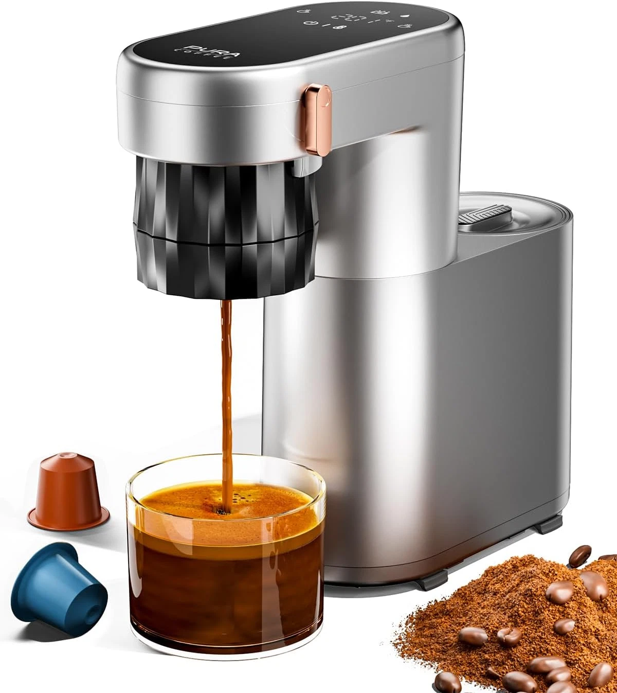 C1 Pro Portable Espresso Maker - 20 Bar Travel Coffee Machine, Rechargeable