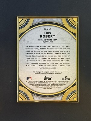 2022 Topps Transcendent Collection Emerald /15 Auto Luis Robert | eBay