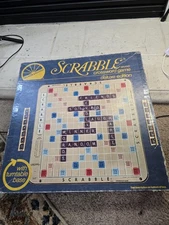 Vtg 1982 Scrabble Deluxe Edition With Turntable Complete Selchow & Righter