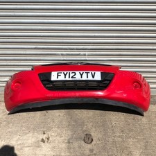 HYUNDAI I20 1.2 PETROL FRONT BUMPER TRIM PANEL RED PAINT 2012 - 2014