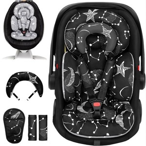 Black Star Removable Car Seat Cushion for Preemie to Toddler Infant Car Seat