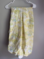 Vintage Country Sunshine Yellow Bear Bunny Cat Mouse Baby Crib Fitted Sheet