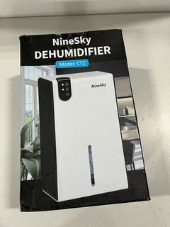 NineSky Dehumidifier 95oz Auto Shut Off 1000sqft 7 Color LED Quiet Tech CT2 Gray