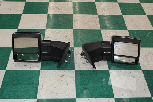 07-14 F150 Chrome Aftermarket Pair LH RH Dual Arm Tow Door Mirror Heated Glass