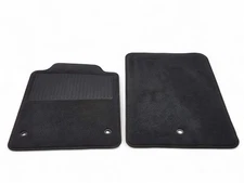 2007-2013 Corvette C6 Black Ebony Floor Mats-2 Piece Set With Drivers Heel Pad