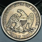 1849 Seated Liberty Quarter 25C Ungraded 90% Silver US Coin CC30170