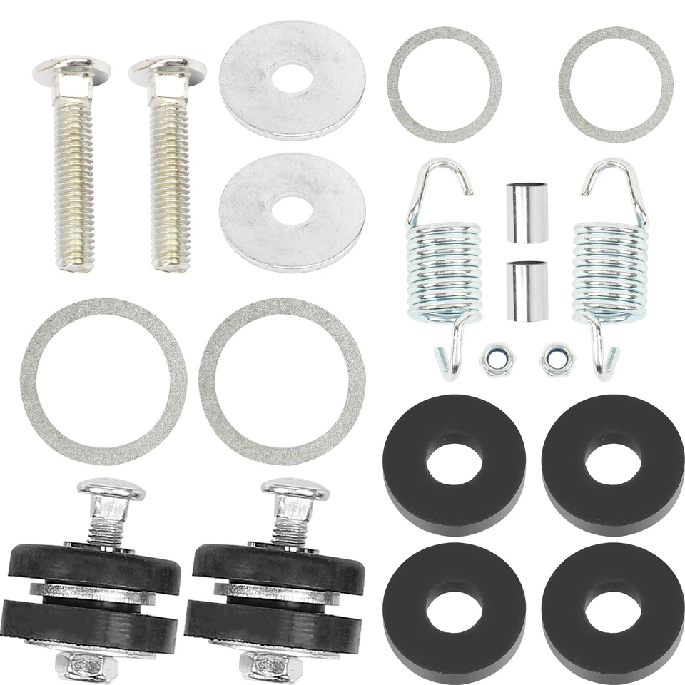 For 2007-2014 Polaris Sportsman 800 EFI W/Donuts Exhaust Muffler & Gasket Kit Foto 2 de 4