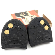 Cat's Paw Rubber Heels 10-11 Twin Grip Washer Whole Neutral 1 Pair Black Repair