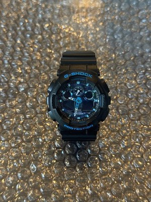 CASIO G-SHOCK Protection Watch (Black & Blue)