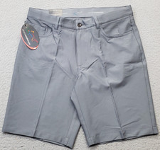 Greg Norman Golf Shorts Men 32 Gray ML-75 Play Dry Performance Stretch G7S23H907