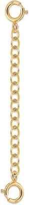 18K Solid Gold Necklace Extender for Women Bracelet Anklet Durable Adjustable Ex