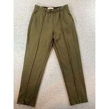 Everlane The Dream Pant Olive Green Elastic Waist Pintuck Tapered XS p20