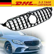 Glanz Schwarz K&uuml;hlergrill Panamericana GT F&uuml;r Mercedes C Klasse W205 C205 C200