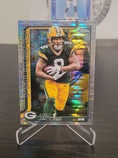 2025 Topps Chrome Josh Jacobs #110 – Pulsar Refractor