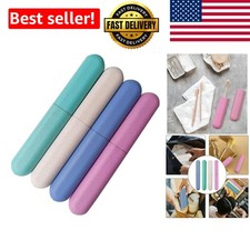 4 Pack Travel Toothbrush Cases - Multi-Color Sanitary Holders for Hygiene
