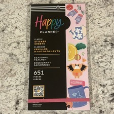 NEW Happy Planner Sticker Book - Seasonal Teacher 651 Pieces                   