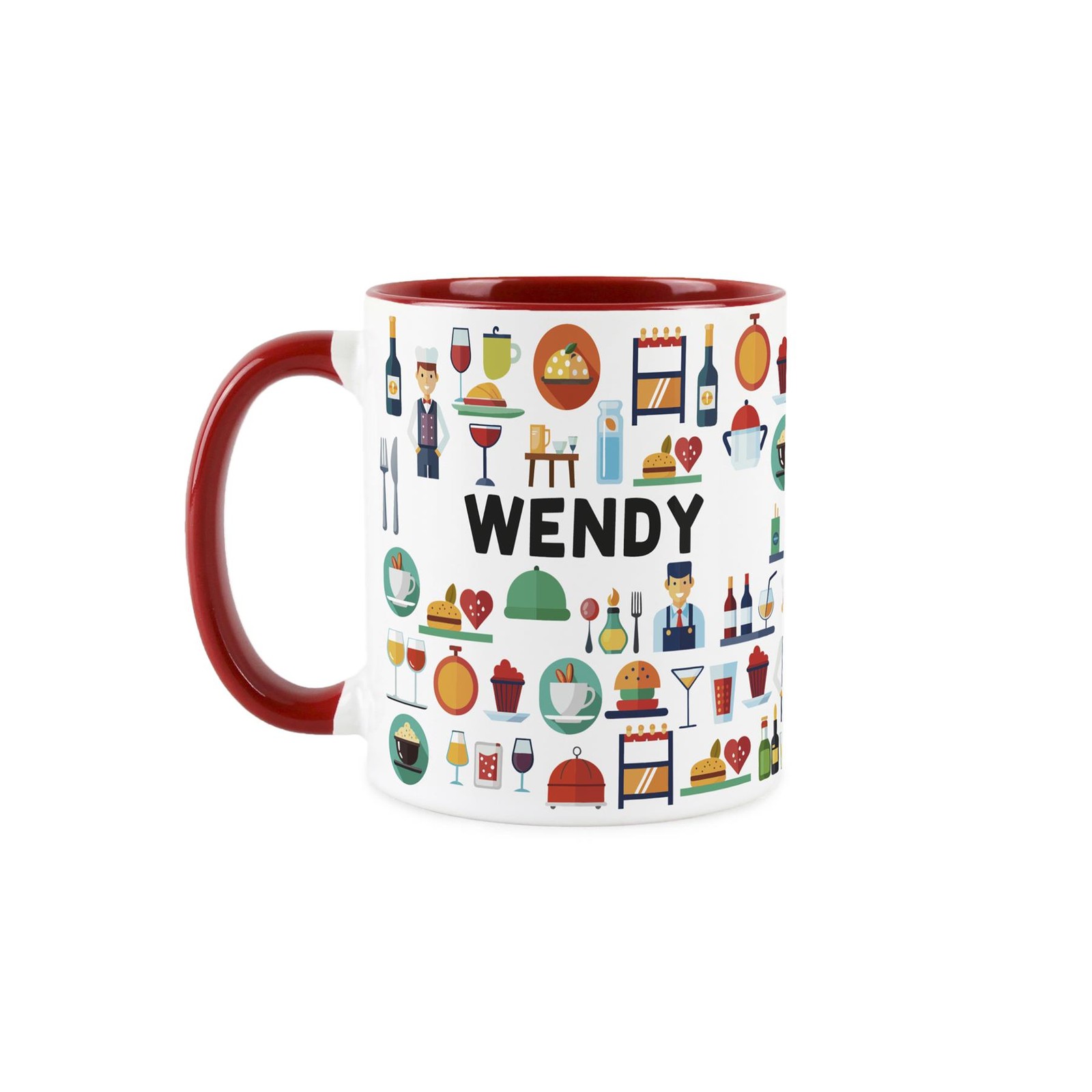 Personalised Waiter Mug - Humourous Dinner Service Hospitality Novelty Gift