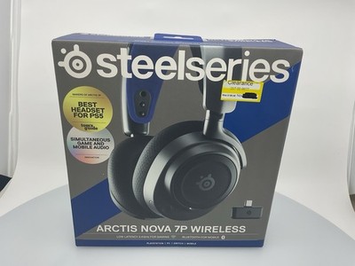 SteelSeries Arctis Nova 7P Wireless Over-Ear Gaming Headset - Black New
