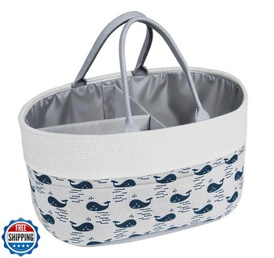 Lemonfilter Baby Diaper Caddy, Nursery Organizer and Car Storage Bag for Baby