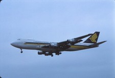 Dia 9V-SQE Boeing 747-212B Singapore Airlines 10/1979 35mm gerahmt OP-L12-39