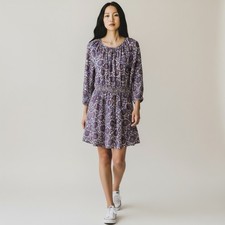 J. Crew Womens Palmero Smocked Waist Dress Floral Bouquet Linen Sz Small