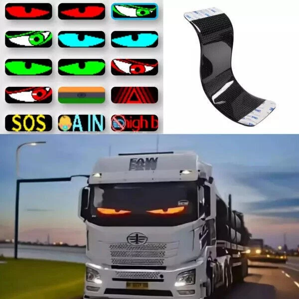 2024 Colorful Eye Lamp Soft Screen for Car Windows - DIY LED Eyes - Image 2 of 4