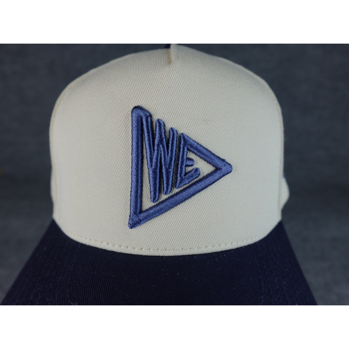 You Know TGF Golf Snapback Hat Navy Off White Embroidered Logo BLV530 Cap View 2